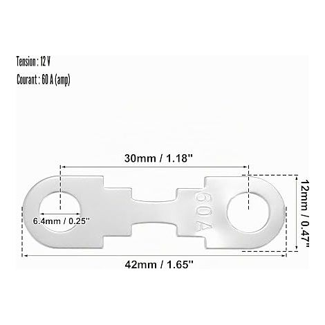Fusibles À Bande 60A 12V (1/3)