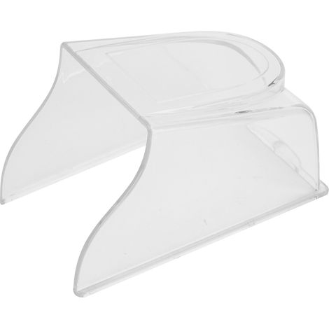 Sonnette transparente à serrure à empreintes digitales, imperméable, couverture de pluie, contrôle d'accès, fixation étanche (1/5)