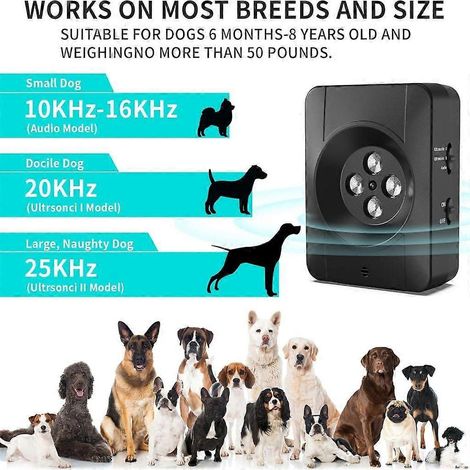 Répulsifs à ultrasons pour chiens d'extérieur, dispositif de dressage anti-aboiements (1/4)