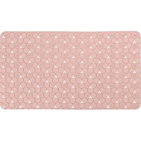 Tappeto bagno antiscivolo rosa 75x43 cm Maia (1/5)