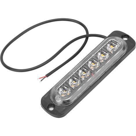 Seitenmarkierungsleuchte, Warnsignal, normalerweise leuchtend gelb, 12V, 6 LEDs, für LKW, PKW, Motorrad (1/5)