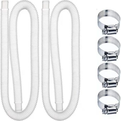 AGE Lot de 2 tuyaux de rechange pour piscine hors sol pour piscine hors sol (1/5)