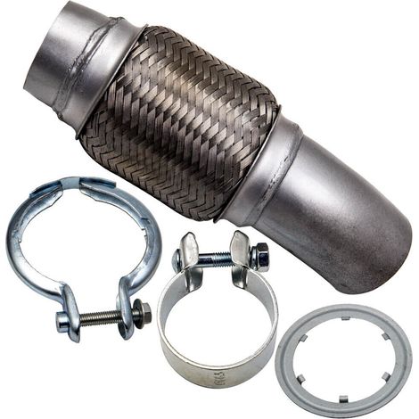 Kit flexible de réparation de tuyau d'échappement pour la marque allemande de voitures de élégant Série 1 E81/E82 116D/118D/120D, Série 5 F10/F11 520D - Acier inoxydable double tresse, remplace 183078 (1/5)
