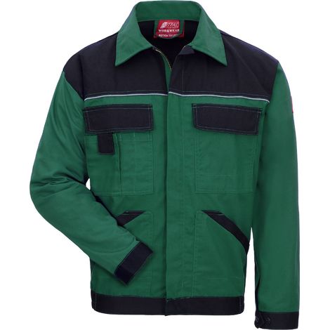 Nitras MOTION TEX LIGHT Arbeitsjacke grün Größe 50 (1/2)