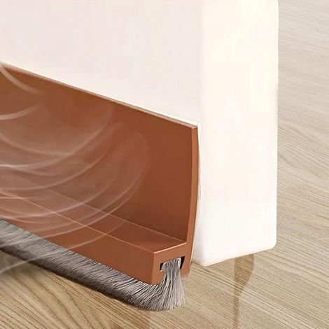 Nastro adesivo marrone per porte,100 cm,autoadesivo e ritagliabile,adesivo fonoassorbente per guarnizioni di porte,(marrone) (1/2)