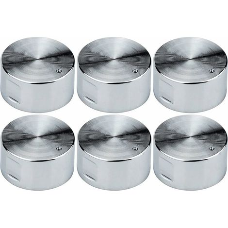 6 Stück 6 mm Universal-Gasherdknöpfe für Herd, Backofen, Kochfeld, Bedienschalter, Backofenschalter, Kochfeld-Bedienknöpfe