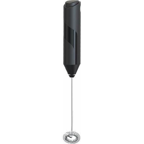 Electric Milk Frother, Mini Whisk, Drink Mixer with Stainless Steel Whisk, for Coffee, Latte, Cappuccino, Hot Chocolate (Black) MUMU (1/4)