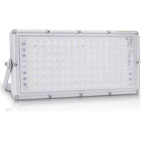 100W Projecteur Exterieur LED 10000LM 6500K Blanc froid Lampe Extérieur LED de Sécurité Imperméable IP65 Spot LED Extérieur Idéal pour Jardin Garage Couloir Terrasse Eclairage (1/5)