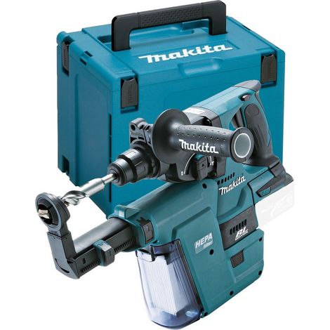 Makita DHR242Z 18v LXT Brushless Rotary Hammer Drill +Case + Dust Extractor Unit (1/4)