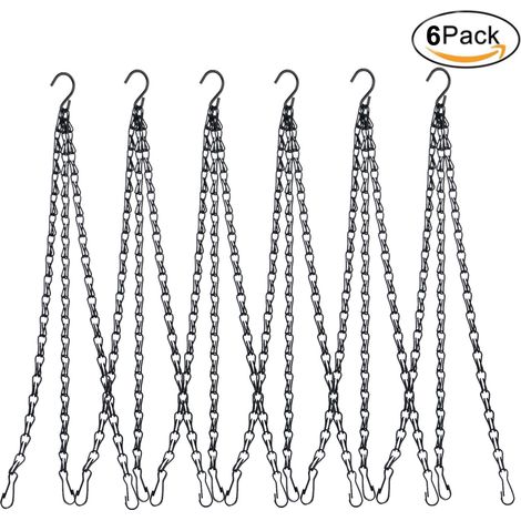 Cadena metálica resistente a la intemperie para colgar comederos para pájaros y faroles – 56 cm de largo – 1 cadena con gancho ajustable (1/5)