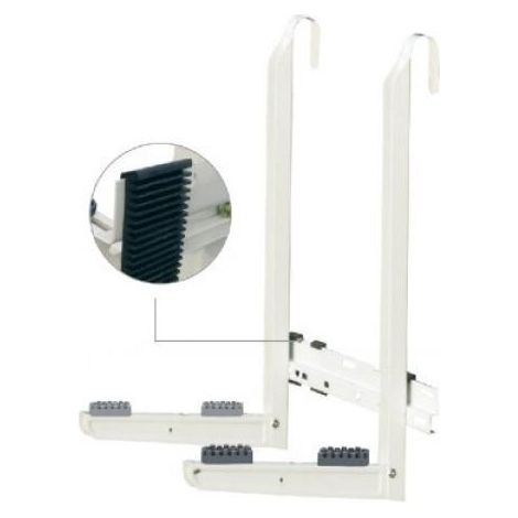 Mensola a ringhiera mr-70 ivory regolabile per climatizzatori 350-760 mm con antivibranti no-shock tecnosystemi 11100028