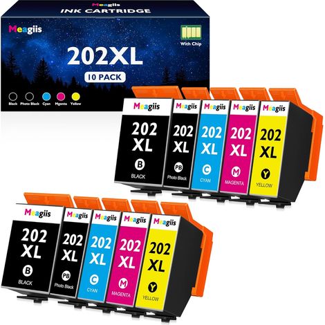 202XL Cartouche d'encre Compatible pour Epson 202 XL XP-6100 XP6105 (1/5)