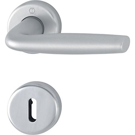 Hoppe 10756910 - Maniglia Milos su BB, 39-47, alluminio cromato (1/2)