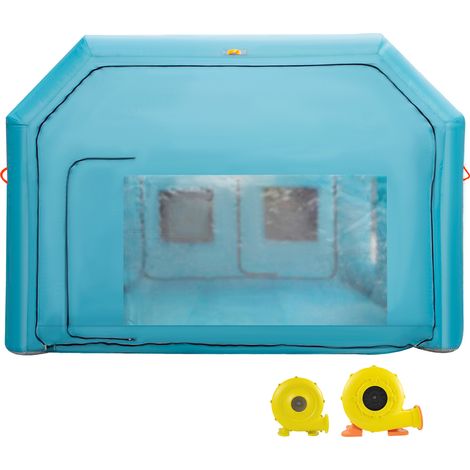 Mophorn Tienda Inflable de 8,5 x 4,6 x 3 m, Tienda de Campaña para Coche con Sistema de Filtro de Aire y 2 Sopladores, para Garaje de Motocicletas, Estación de Trabajo de Pintura Automática y Más (1/5)