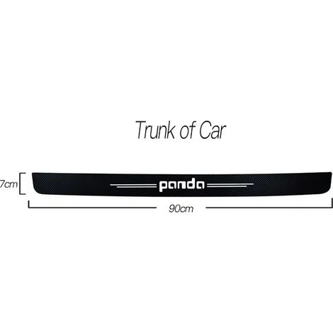 (1 pièce) Seuil de porte de voiture autocollant en fibre de carbone pour Fiat Panda,protection anti-rayures,imperméable,style auto (1/3)