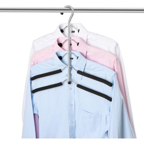 Cintre, 5 en 1 Cintre en Métal Magique Multi-Fonction Cintre Anti-dérapant avec Une éponge Multicouche en EVA à Usages Multiples pour Les Jeans (1/5)