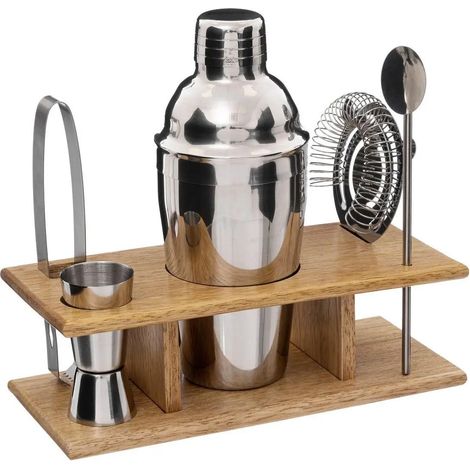 Coffret Cocktail 6 Pièces "Victor" 25cm Naturel