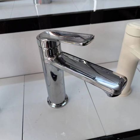Nordic minimalist luxury bathroom vanity, gunmetal gray basin faucet, household bathroom hot and cold water sink faucet -- Y-312