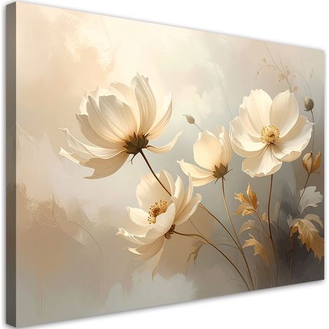 Stampe su Tela Magnolie color crema in luminosi toni del beige 30x20 (1/5)