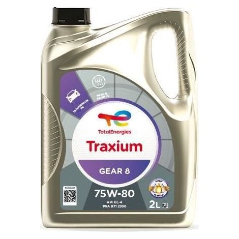 HUILE DE TRANSMISSION - TOTALENERGIES - TRAXIUM GEAR 8 75W-80 - 2L