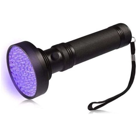 LED-UV-Taschenlampe, 100 ultraviolette LEDs zur Erkennung von Haustierurin und Flecken – Schwarz (1/4)