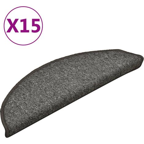 Maison Exclusive - Stufenmatten 15 Stk. 56x17x3 cm Dunkelgrau Hal