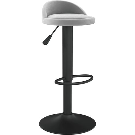 Tabouret de bar Gris clair Velours Ruza (1/5)