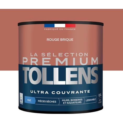 Peinture Satin Ultra Couvrante Rouge Brique 0,5 L