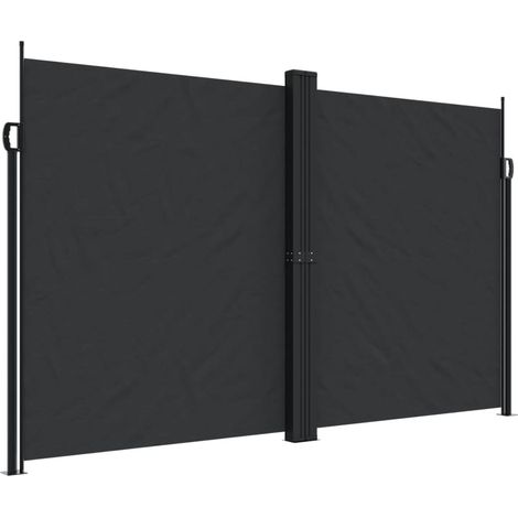 Auvent latéral rétractable noir 200x1000 cm vidaXL (1/5)