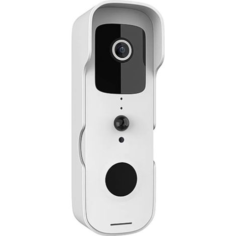 Timbre con video, inalámbrico, inteligente, resistente al agua, Full HD 1080p, visión nocturna, con aplicación Tuya, visualización en smartphone Android o iOS, WIFI de 2,4 GHz (1/5)