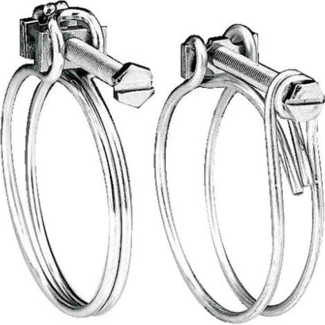 Colliers de serrage acier W1 double fil Ø 15-18