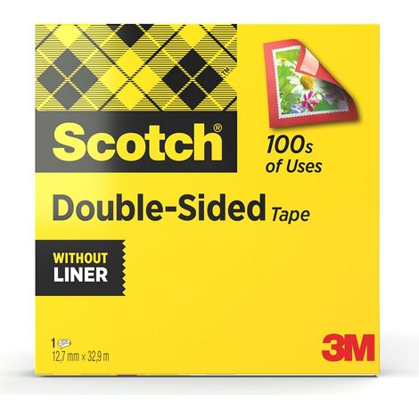 Scotch Nastro Biadesivo - 1 Rotolo, 12 mm x 33 m - Nastro Biadesivo Trasparente a Lunga Tenuta per Foto, Fotografie, Poster e Immagini (1/4)