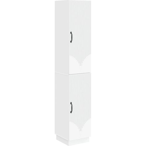 Cabinet Set 2 pcs White Engineered Wood vidaXL
