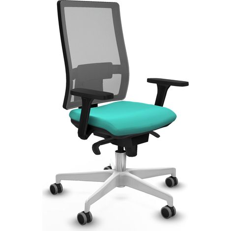 Sedia da ufficio piqueras y crespo Horna grigio turchese moderna
