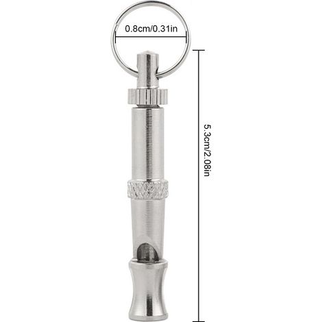 Sifflet porte-clés portable pour chien, sifflet ultrasonique bicolore anti-aboiements, sifflet de dressage (1/5)
