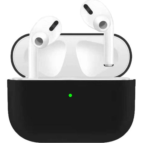 Funda De Silicona Ultradelgada Para Estuche De Carga Para Apple AirPods Pro - Negro