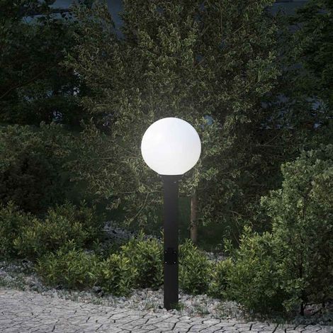 vidaXL Lampada a paletto con presa elettrica 80 cm Nera IP44 (1/5)