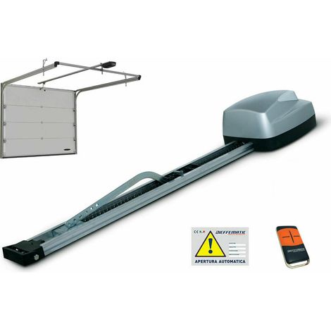 Set Automazione Per Portoni Sezionali E Basculanti 100kg 15mq Binario A Catena