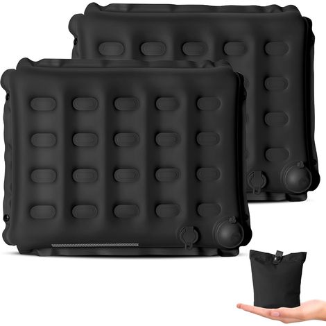 Lot 2 Coussins Assise Gonflables, Extérieur, Avion, Camping, Léger, 130g, Portable, Rapide (1/5)