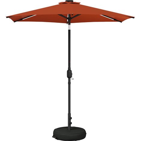 Maison Exclusive - Parasol da giardino con luci LED e base 230 x 230 cm Poliestere (1/5)