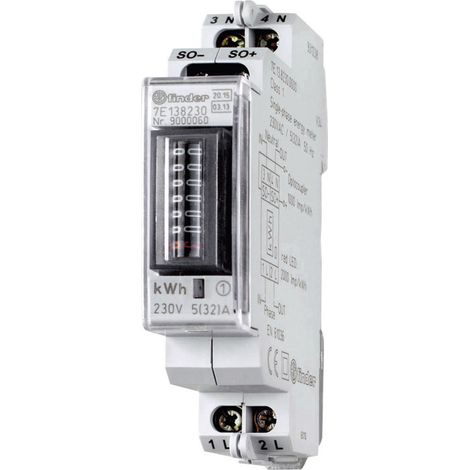 Finder 7E.13.8.230.0010 7E.13.8.230.0010 Wechselstromzähler mechanisch 32 A MID-konform: Ja 1 St.