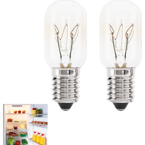 2x Ampoule Réfrigérateur E14 15W Blanc Chaud Type T22 Éclairage Doux pour Frigo Congélateur Hotte et Machine à Coudre Longue Durée (1/5)