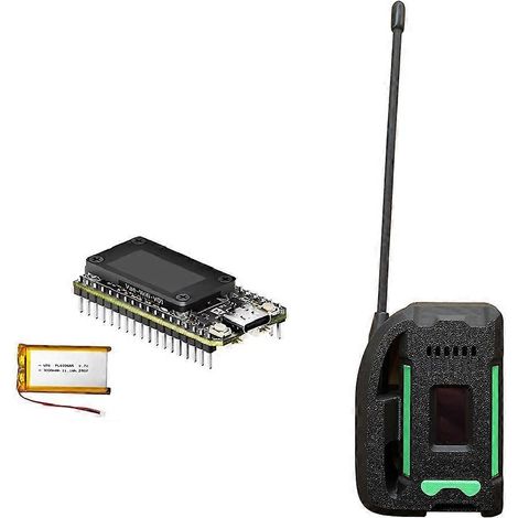 Carte de développement Meshtastic Heltec LoRa 32 V4 ESP32 SX1262 + Boîtier, écran OLED 0,96 pouce basse consommation, alimentation solaire, WiFi BLE B (1/5)