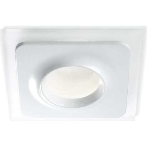 Leds-C4 Fmula - 1 luz empotrable de techo para baño Blanca IP65 (1/3)