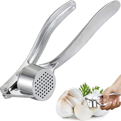 Knoblauchpresse für die Küche mit ergonomischem Griff, rostfrei und leicht zu reinigen (1/5)