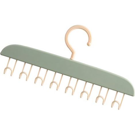 Cintre pour haut sans manches économiseur d'espace organisateur de soutien-gorge cintre vagues avec crochets pour camisoles hauts brassieres cravates maillots robe à bretelles vert clair (1/5)