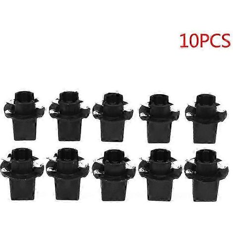 10 piezas T5 B8.5D Twist Lock Plug and Play portalámparas para velocímetro, panel de instrumentos, tablero, accesorios para automóvil 10 piezas SZRH AF