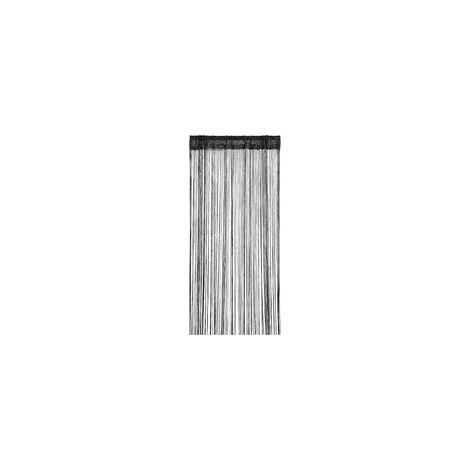 Rideau AntiMouches 90x200 cm Franges Pailletées Noir, Moustiquaire Porte Extérieure, Séparation de Pièce et Décoration