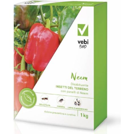 Vebi FLORTIS ECO Concime organico Neem contro Insetti del terreno 1 KG