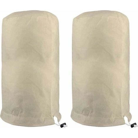 pezzi di copertura protettiva per piante, copertura invernale per alberi, sacco per piante da giardino in tessuto non tessuto, 120×180 cm, beige (1/4)